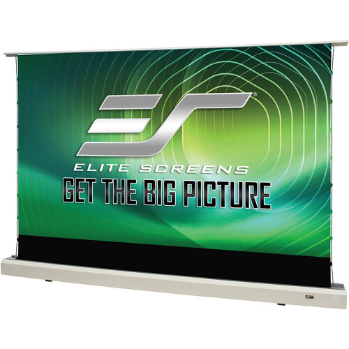 Elite Screens FTE101XH3-CLR3 Kestrel Tab-Tension 2 CLR 3 Series 49.5 x 88" Motorized Rising Screen (White, 110V)