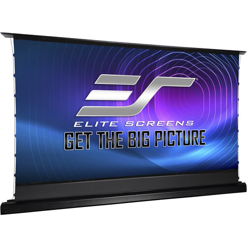 Elite Screens FTE101XH3-CLR Kestrel Tab-Tension 2 CLR Series 49.5 x 88" Motorized Rising Screen (White, 110V)