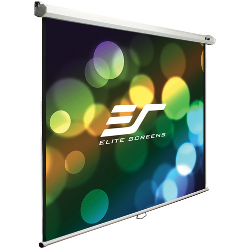 Elite Screens Manual B-Series 16:10 Pull-Down Projection Screen (100", White Case)