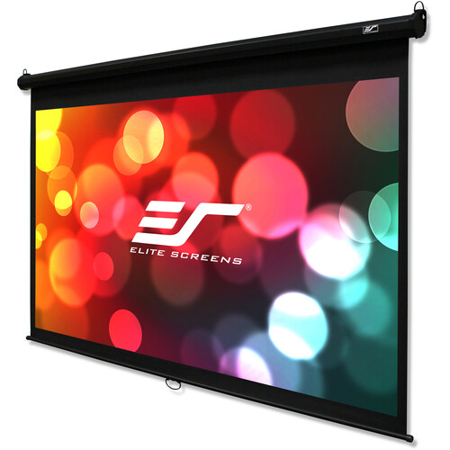 Elite Screens Manual B-Series 16:10 Pull-Down Projection Screen (120", Black Case)