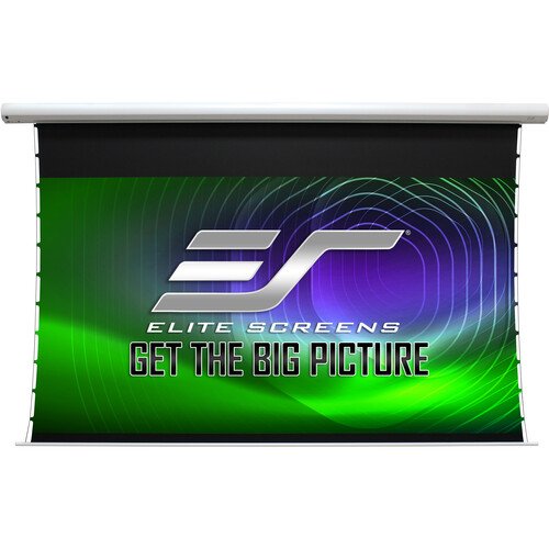 Elite Screens 101" ALR CLR3 Motorized Tensioned Screen (White Casing)