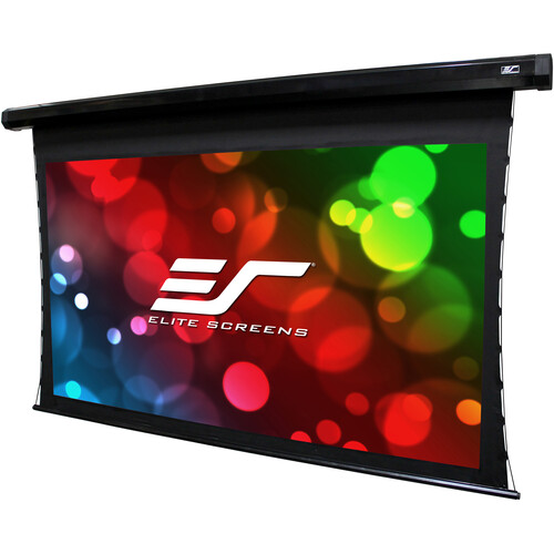 Elite Screens CineTension 3 Tab-Tensioned Electric Projection Screen with WraithVeil Dual (110")
