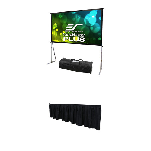 Elite Screens Yard Master Plus Screen and Drape Kit (145", Front Projection)
