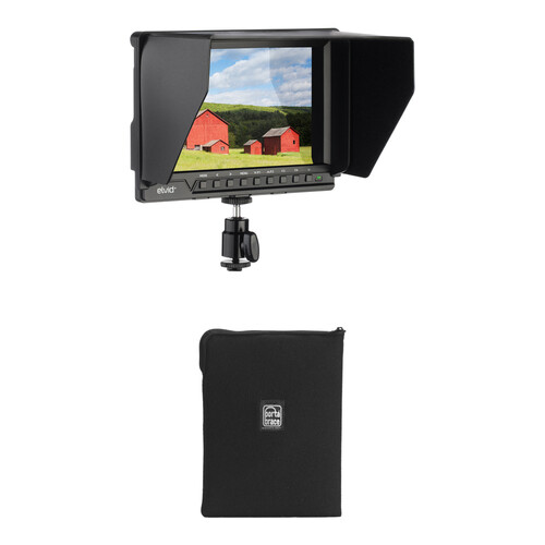 Elvid FieldVision 4KV2 7" On-Camera Monitor & Soft Padded Pouch Kit