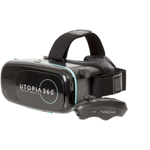 Emerge Technologies Utopia 360 Virtual Reality Smartphone Headset with Bluetooth Remote