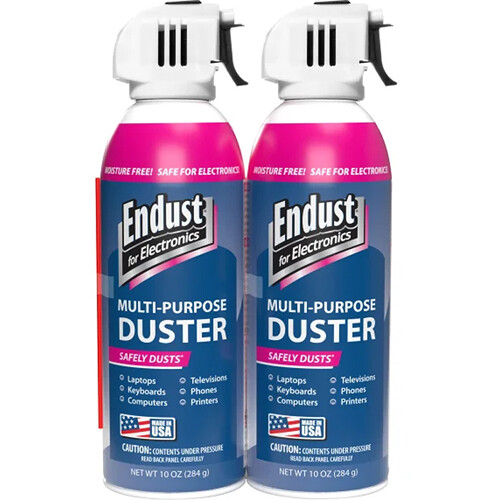 Endust Moisture-Free Precision Duster for Electronics (10 oz, 2-Pack)