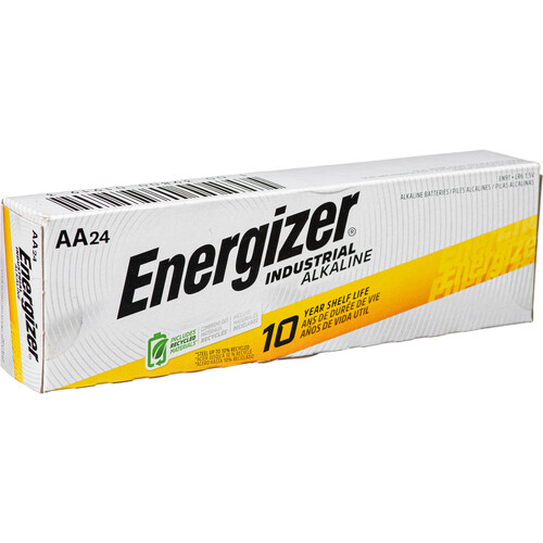Energizer Industrial Max AA Alkaline Batteries (24-Pack)