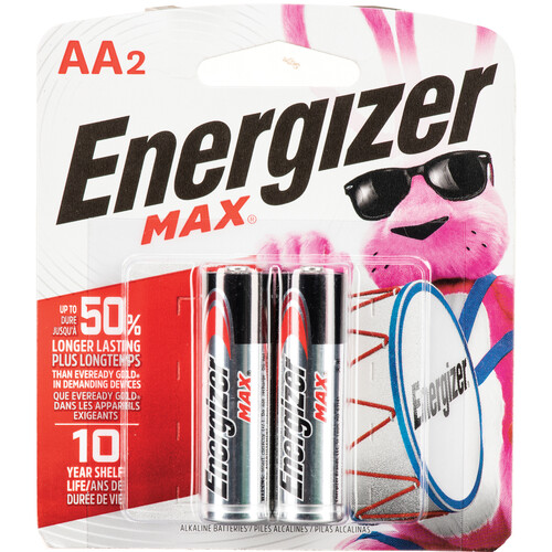 Energizer Industrial Max AA Alkaline Batteries (2-Pack)