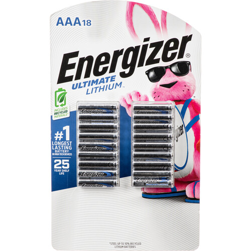 Energizer Ultimate Lithium AAA Batteries (18-Pack)