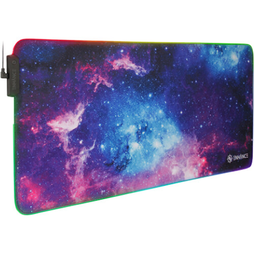 Enhance Pathogen XXL 3-LED Illuminated Mouse Pad (31.5 x 14", Galaxy)