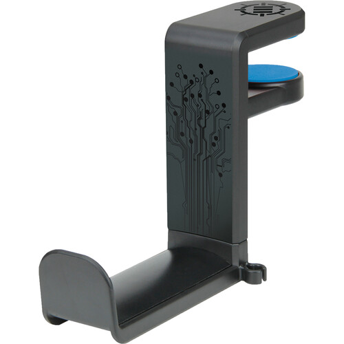 Enhance Desk Gaming Headset Holder with Clamp on Under Desk Design (Black)