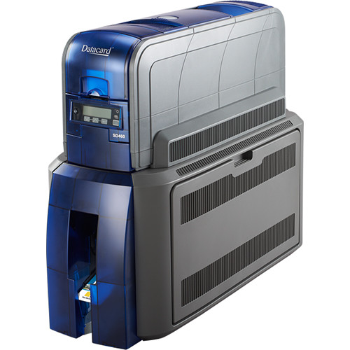 Entrust SD460 Duplex Printer with 100-Card Input Hopper, ISO Magnetic Stripe & Single-Wire DUALi Smart Card Contact/Contactless Reader/Encoder