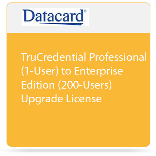 Entrust TruCredential Professional (1-User) to Enterprise Edition (200-Users) Upgrade License