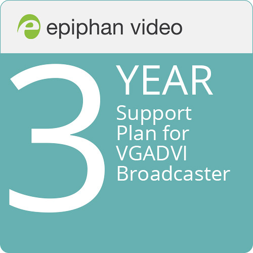 Epiphan 3-Year Support Plan for VGADVI Broadcaster