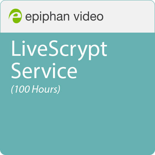 Epiphan LiveScrypt Service (100 Hours)