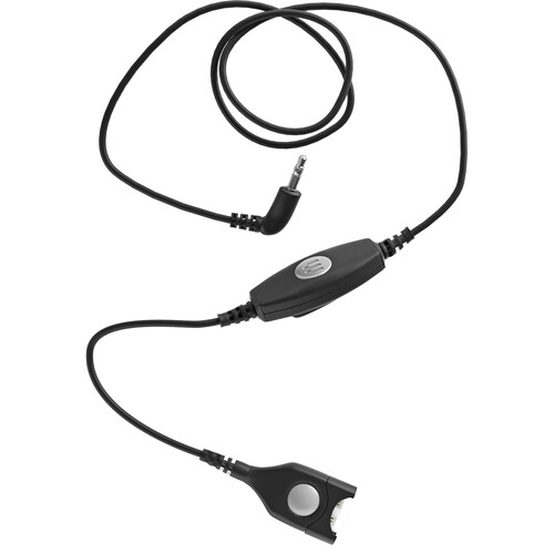 EPOS CALC 01 Bottom Easy Disconnect to Right-Angle 3.5mm Cable