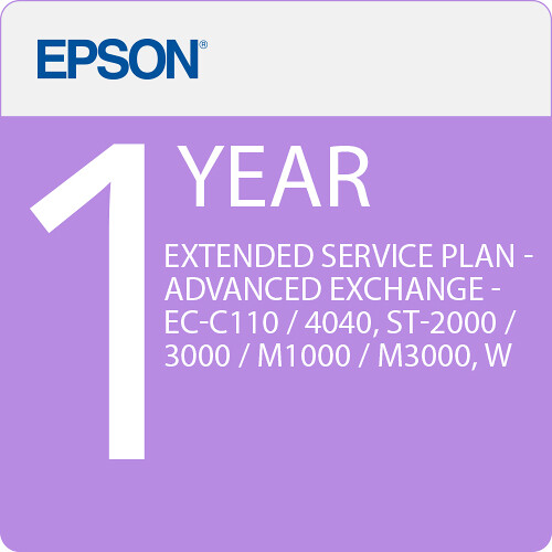 Epson 1-Year Extended Service Plan for EC-C110 / EC-4040 / ST-2000 / ST-3000 / ST-M1000 / ST-M3000 / WF-M5799 / WF-C5290 / WF-C5790 / EC-C7000 (Premium)