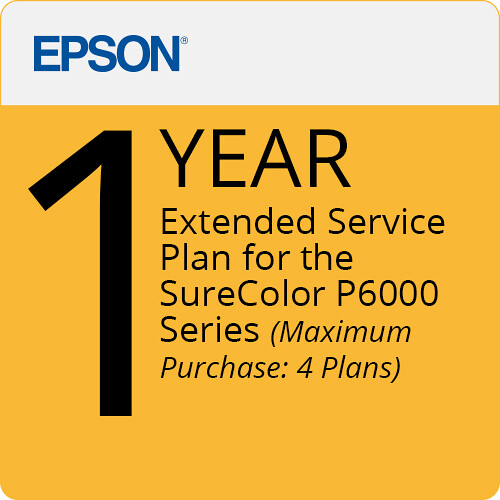Epson 1-Year Extended Service Plan for SureColor P6000 Series