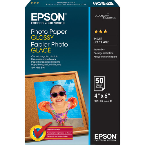 Epson Value Photo Paper Glossy (4 x 6", 50 Sheets)