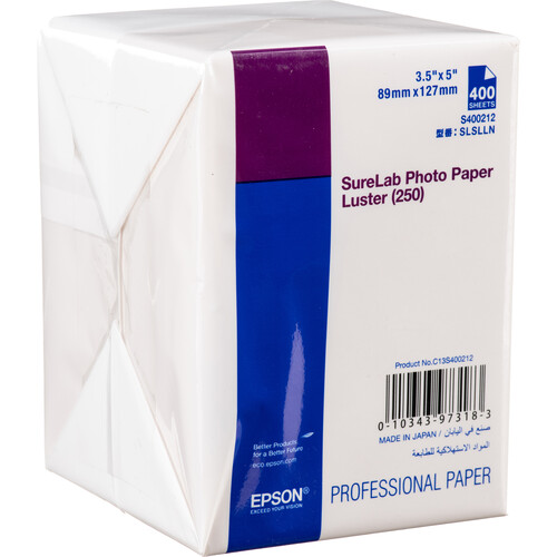 Epson Surelab Luster Photo Paper (3.5 x 5", 400 Sheets)