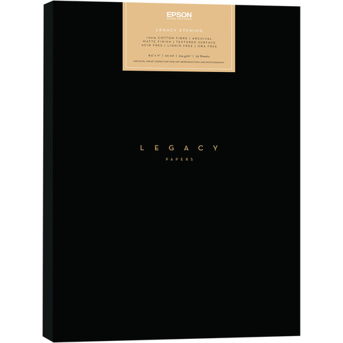 Epson Legacy Etching Paper (8.5 x 11", 25 Sheets)