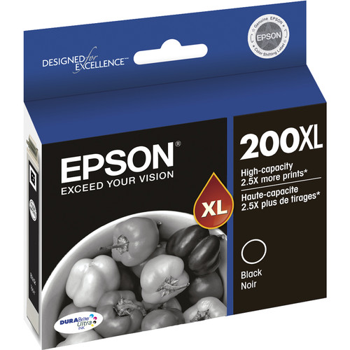 Epson 200XL DURABright High-Capacity Black Ink Cartridge
