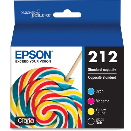 Epson Claria 212 Standard-Capacity Color and Black Ink Cartridge Multi-Pack (CMYK)