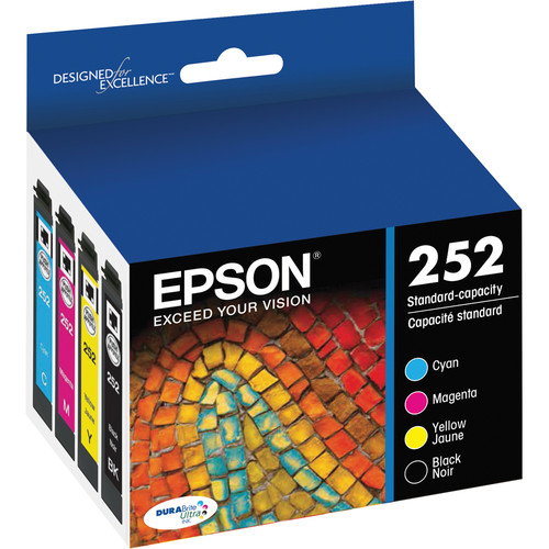 Epson 252 DURABrite Ultra Black & Color Ink Cartridge Combo Pack