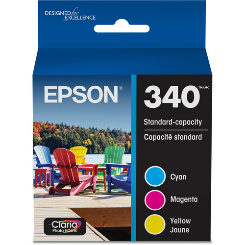 Epson 340 Claria Photo HD Inkjet Cartridge Pack (Cyan, Magenta & Yellow)