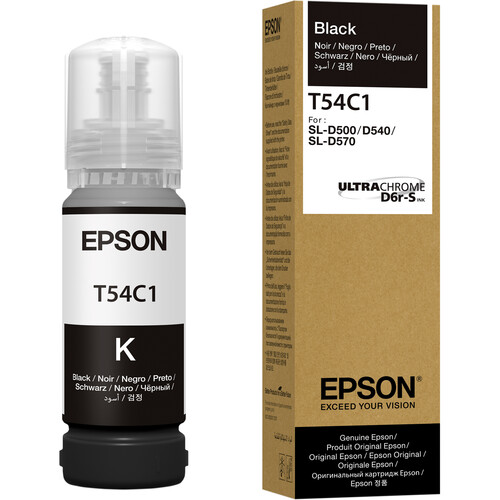 Epson UltraChrome T54C Black Ink Bottle for SureLab D570 (70mL)