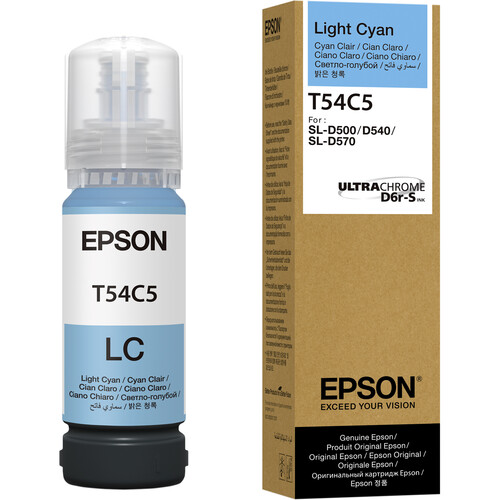 Epson UltraChrome T54C Light Cyan Ink Bottle for SureLab D570 (70mL)