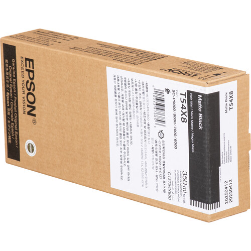 Epson T54X800 UltraChrome HD Matte Black Ink Cartridge (350ml)
