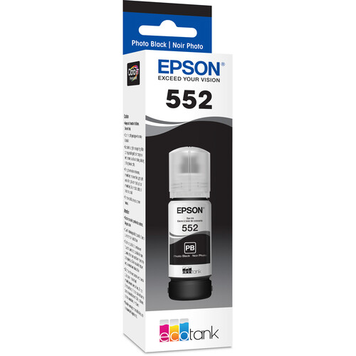 Epson Claria ET Premium T552 Photo Black Ink Bottle T552120-S