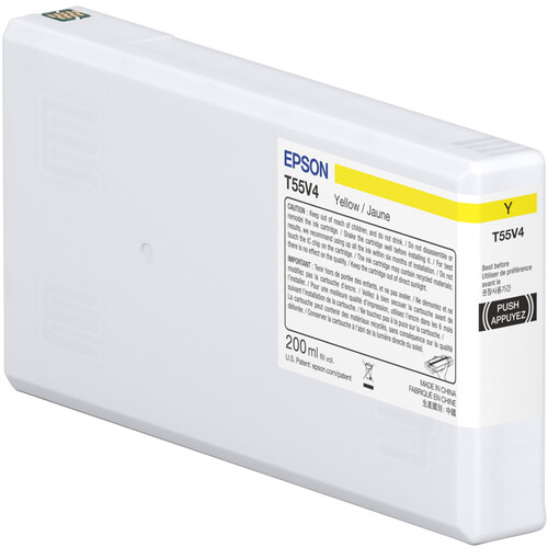 Epson T55V Yellow UltraChrome PRO10 Ink Cartridge (200mL)