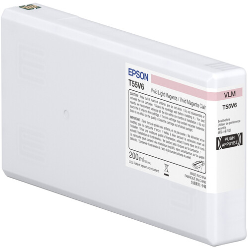 Epson T55V Light Magenta UltraChrome PRO10 Ink Cartridge (200mL)