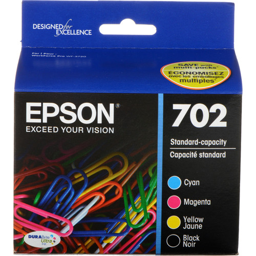 Epson 702 DURABrite Ultra Standard-Capacity Ink T702120-BCS B&H