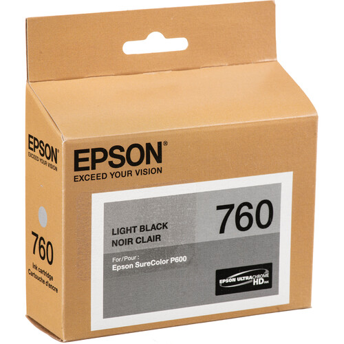 Epson T760 Light Black Ultrachrome HD Ink Cartridge