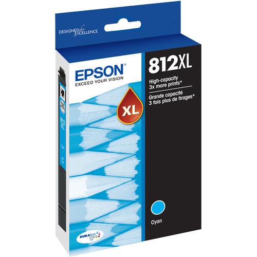 Epson Epson T812 Cyan High-Capacity Ink Cartridge T812XL220-S