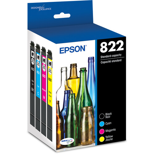 Epson T822 Standard Capacity Black and Color Combo Pack