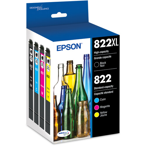 Epson T822 High Capacity Black and Standard Capacity T822XL-BCS