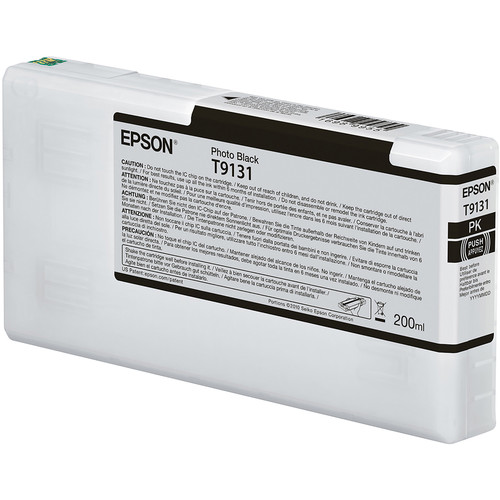 Epson T9131 UltraChrome HDX Photo Black Ink Cartridge (200mL)