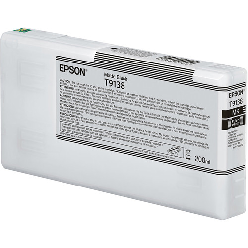 Epson T9138 UltraChrome HDX Matte Black Ink Cartridge T913800