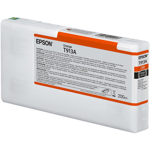 Epson T913A UltraChrome HDX Orange Ink Cartridge (200mL)