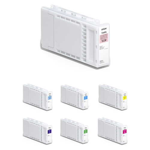 Epson UltraChrome PRO12 Ink Cartridge Kit (350mL / Vivid Light Magenta, Light Cyan, Cyan, Yellow, Violet, Green, Vivid Magenta)