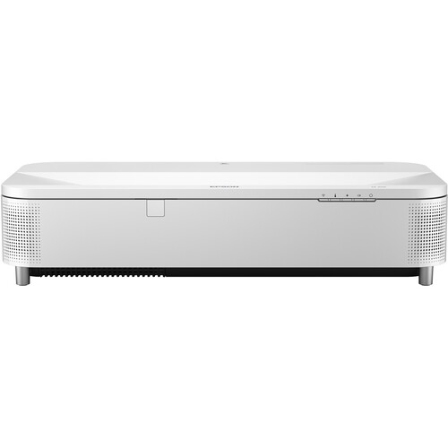 Epson PowerLite 815E 5000-Lumen Pixel-Shift 4K Extreme Short-Throw Laser Projector Bundle with Mobile Cart (White)