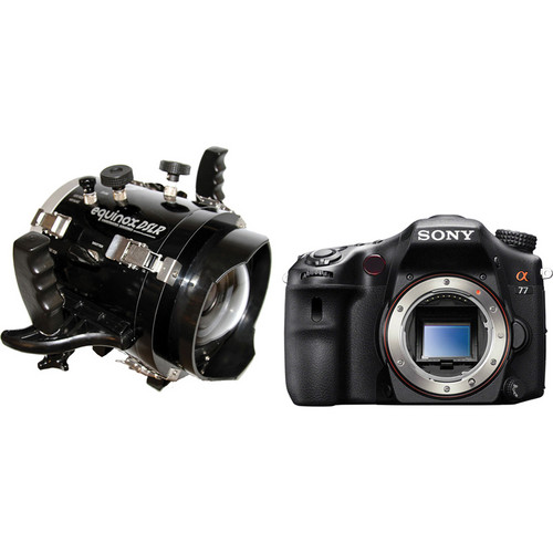 Equinox Underwater Housing Kit with Sony Alpha SLT-A77 DSLR Camera Body and Lens Port for 16-50mm f/2.8