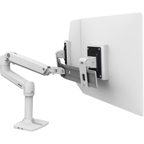 Ergotron LX Desk Dual Direct Arm for Two Displays up to 25" (White)