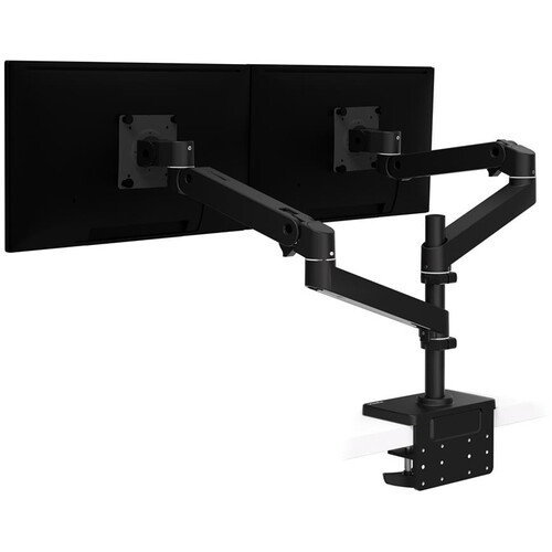 Ergotron LX Pro Dual Stacking Arm Desk Mount for up to 24" Displays (Black)