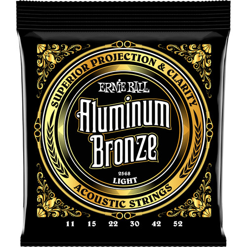 Ernie Ball Light Aluminum Bronze Acoustic Guitar Strings (11 - 52)