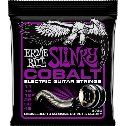 Ernie Ball Cobalt Power Slinky Electric Guitar Strings (6-String Set, .011 - .048)